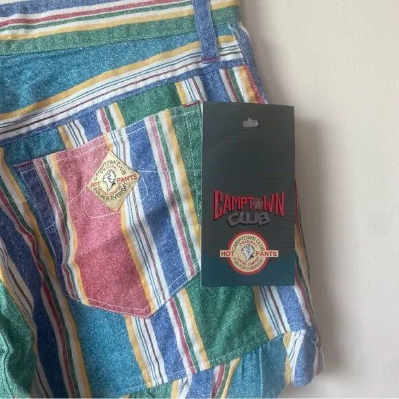 Camptown club vintage new with tag striped rainbow shorts - Picture 5 of 6